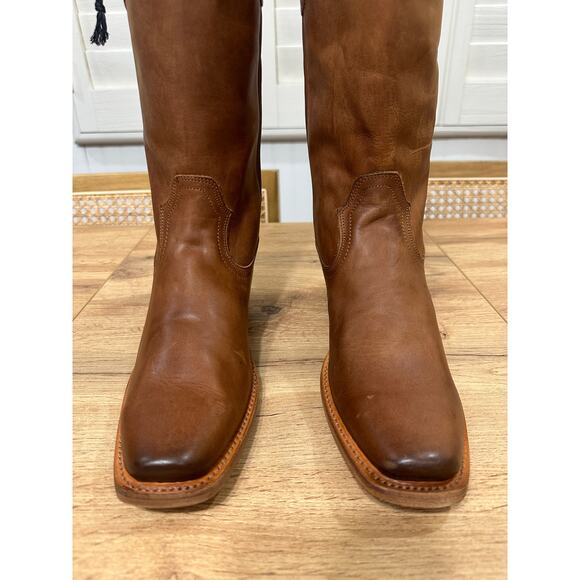 Cleo + Wolf Women's Ivy Western Cowboy Boots Brown Leather Size 9 NWOB Stylish - Picture 7 of 16